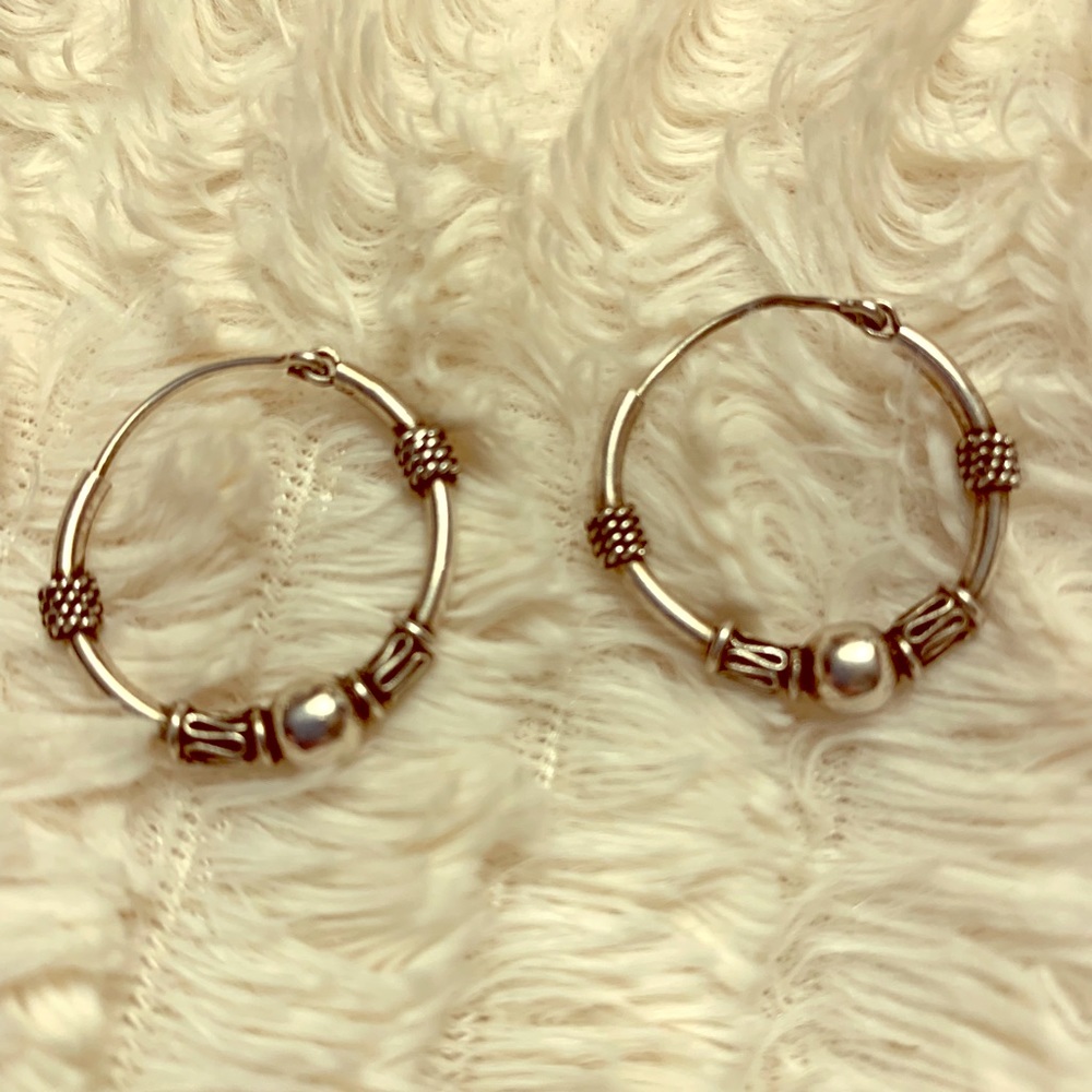 Sterling Silver Hoop Earrings